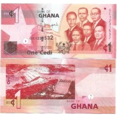 Ghana Gana 1 Cedi 2014 P-37e FE