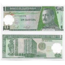 Guatemala 1 Quetzal 2006 FE P-109 Polím