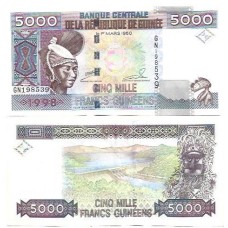Guiné 5.000 Francs 1998 P-38 FE