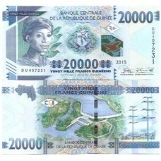 Guiné 20.000 Francs 2015 FE P-50a