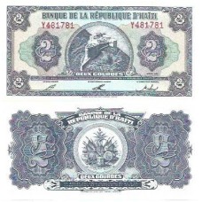Haiti 2 Gourdes 1992 FE P-260a1