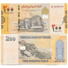 Iêmen Yemen Arab Republic 200 Rials 2018 P-38a FE