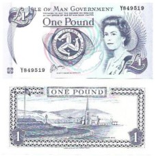 Ilha do Homem Isle Of Man 1 Pound 1991 P-40b FE Rainha
