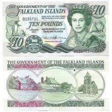 Ilhas Falkland Islands, Malvinas 10 Pounds 2011 P-18 Fe