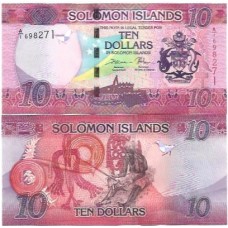 Ilhas Salomão Solomon 10 Dollars 2017 FE P-33a1