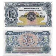 Inglaterra Great Britain 5 Pounds 1950 P-M23 FE