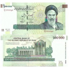 Iran 100.000 Rials 2010 P-151a FE - Khomeini