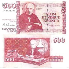 Islândia 500 Kronur 2001 FE P-58a6	