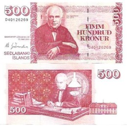 Islândia 500 Kronur 2001 FE P-58a6	