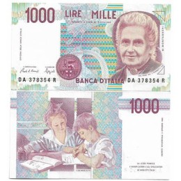 Itália 1.000 Lire Dec.1990 Fe P-114