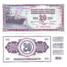 Iugoslávia Yugoslavia 20 Dinara 1978 P-88a Fe