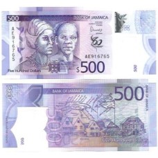 Jamaica 500 Dollars 2022 FE P-98 Polím Comem