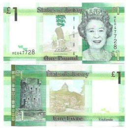 Ilhas Jersey 1 Pound 2018 FE P-32b Rainha Ilhas Jersey 1 Pound 2018 FE P-32b Rainha