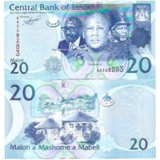Lesotho 20 Maloti 2010 P-22a Fe