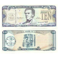 Libéria 10 Dollars 2006 FE P-27c
