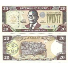 Libéria 20 Dollars 2011 FE P-28f
