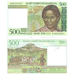 Madagascar 500 Francs 1994 FE P-75b