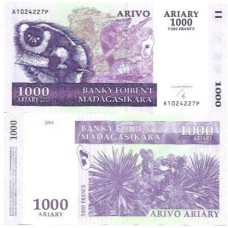 Madagascar 1.000 Ariary 2004 FE P-89b