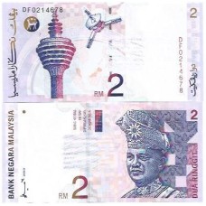 Malásia Malaysia 2 Ringgit 1996/99 P-40a FE