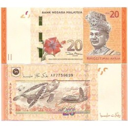 Malásia Malaysia 20 Ringgit 2011 P-54a FE
