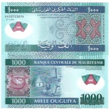 Mauritânia 1.000 Ouguiya 2014 FE P-19 Polim