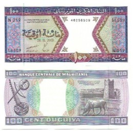 Mauritânia 100 Ouguiya 2002 FE P-4k