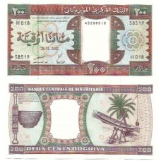 Mauritânia 200 Ouguiya 2002 FE  P-5j