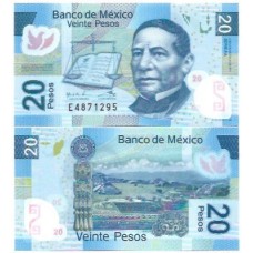 México 20 Pesos 2016 FE P-122aa Polím México 20 Pesos 2016 FE P-122aa Polím