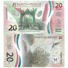 México 20 Pesos 2021 FE P-132a1 Polím México 20 Pesos 2021 FE P-132a1 Polím