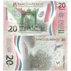 México 20 Pesos 2021 FE P-132b4 Polím México 20 Pesos 2021 FE P-132b4 Polím