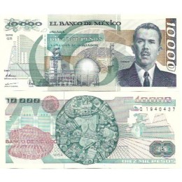 México 10.000 Pesos 1991 FE P-90d5