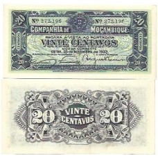 Moçambique 20 Cents (Escudos) 1933 FE P-r29