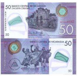 Nicarágua 50 Córdobas 2014 FE P-211a Polím