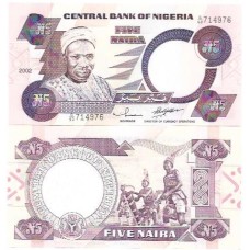 Nigéria 5 Naira 2002 FE P-24g2