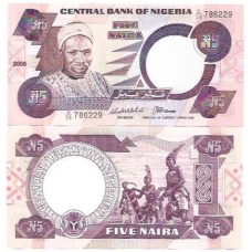 Nigéria 5 Naira 2005 FE P-24i