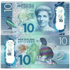 Nova Zelândia 10 Dollars 2015 P-192a FE Polím