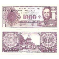 Paraguai 1.000 Guaranies 2002 P-221a Fe Comem