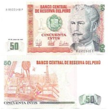 Peru 50 Intis 1987 FE P-131b