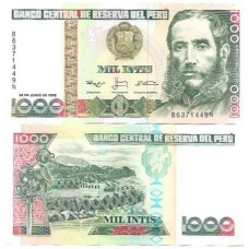 Peru 1.000 Intis 1988 FE P-136b2