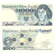Polônia 1.000 Zlotych 1982 FE P-146c