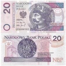 Polônia 20 Zlotych 1974 FE P-174a2