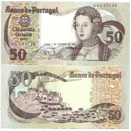 Portugal 50 Escudos 1980 P-174b5 SOB/FE