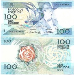 Portugal 100 Escudos 1988 FE P-179f3