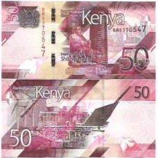 Quênia Kenya 50 Shillings 2019 FE P-52a