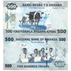 Ruanda Rwanda 500 Francs 2013 FE P-38a