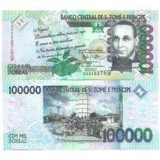 São Tomé & Príncipe 100.000 Dobras 2013 FE P-69c