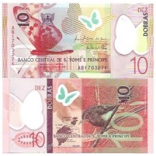 São Tomé & Príncipe 10 Dobras 2016 P-71a FE Polim