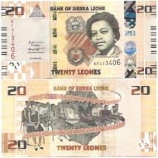 Serra Leoa 20 Leones 2022 FE P-38