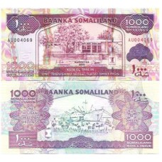 Somalilândia 1.000 Shillings 2011 FE P-20a