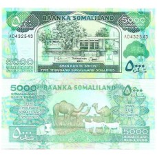 Somalilândia 5.000 Shillings 2011 FE P-21a